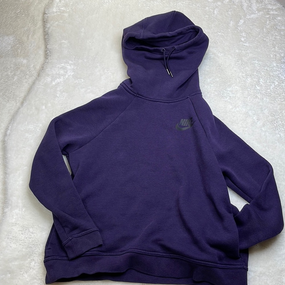 Nike Scuba Hooded Sweatshirt with Pockets Deep Purple Size Medium